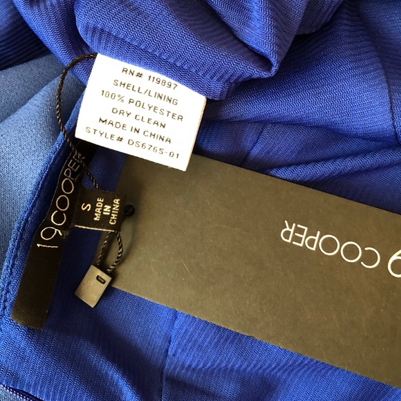 Sexy Blue Strappy Mini Dress - Picture 5 of 9